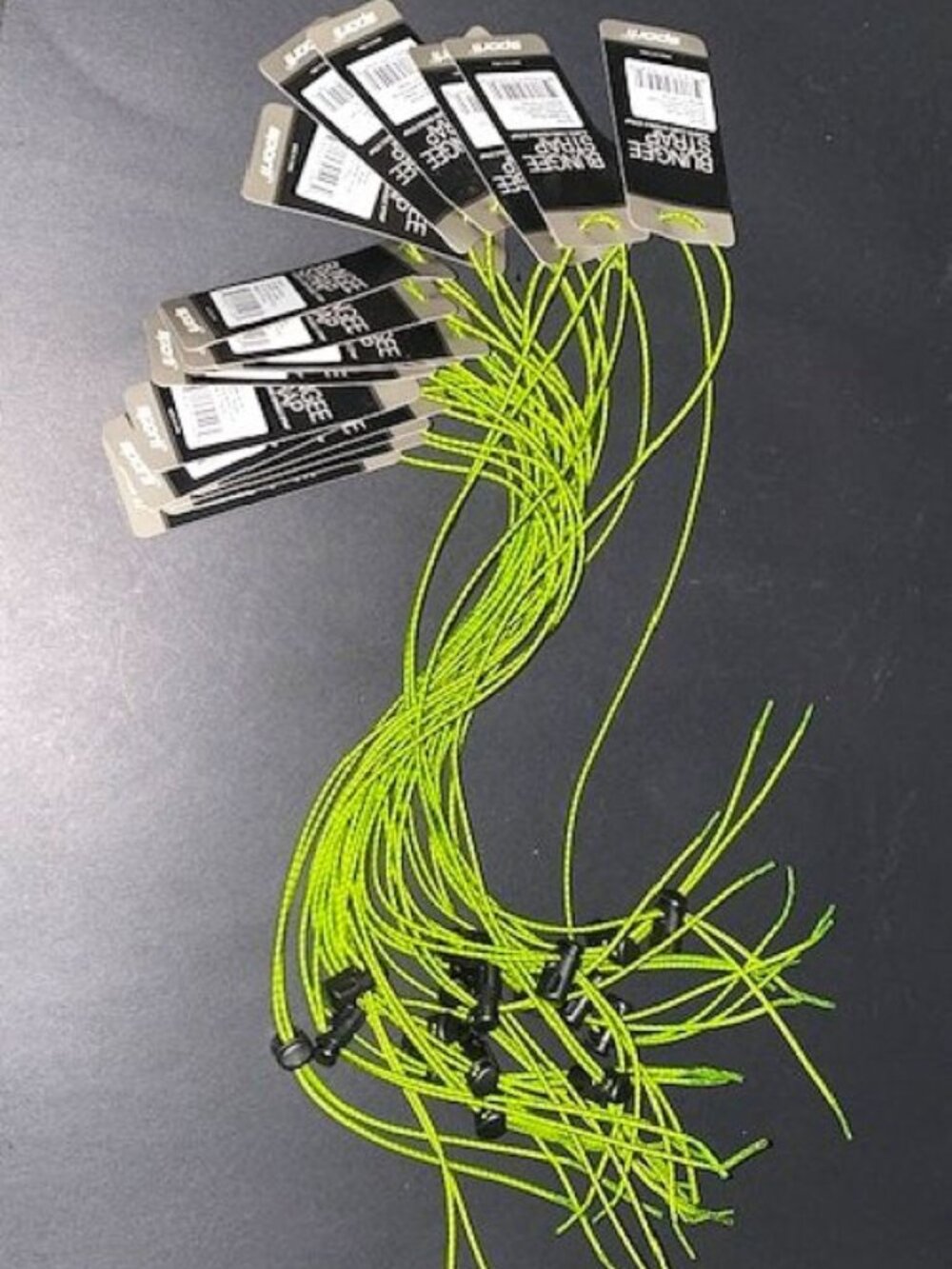 18 Sets Adjustable Goggle Bungee Straps for Swim with Lock Clamp NWT